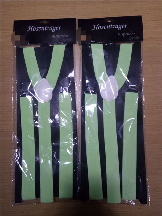 glow in the dark suspender, 2.5CM