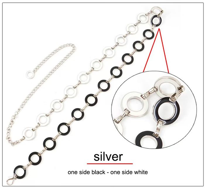 SILVER RING WAISTCHAIN， 110cm