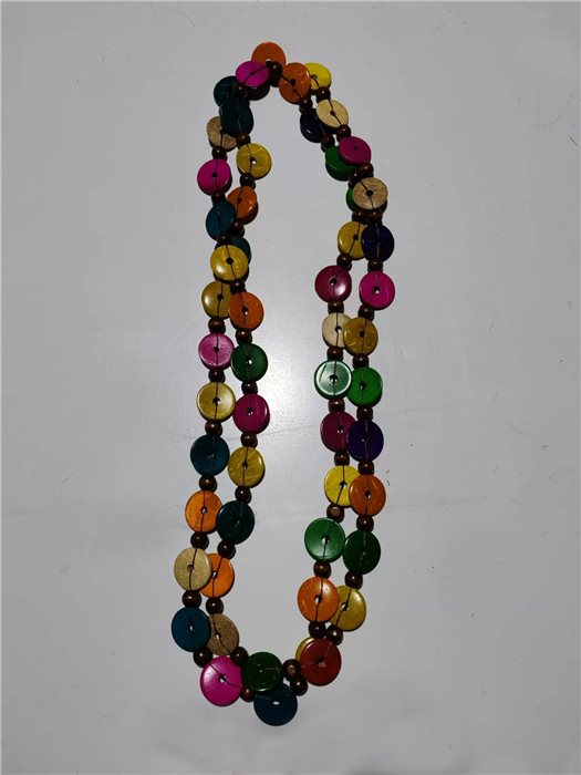 HIPPIE NECKLACE, 150 cm with small rounds & beads