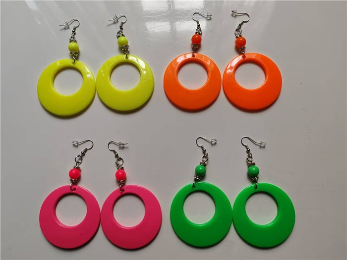NEON EARRINGS ROUND