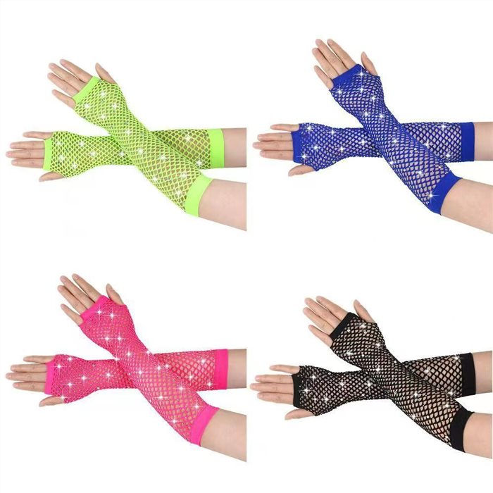 NET GLOVES LONG 26CM，with DIAMOND 