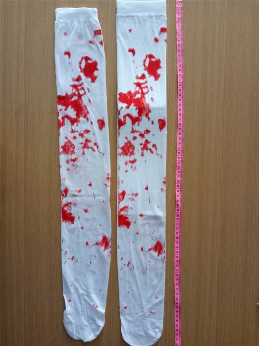 BLOOD PRINT SOCKS,70CM
